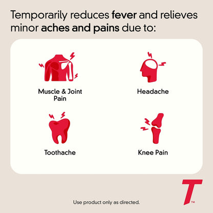 Tylenol Extra Strength Pain Relief Pills, Fast, Strong Pain Relief, Acetaminophen 500 mg Caplets, Pain Reliever & Fever Reducer Medicine for Headache, Backache, Toothache & Minor Arthritis, 100 Count - Maple Wellness Supplements