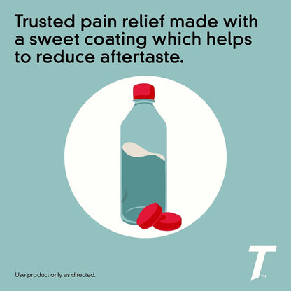 Tylenol Extra Strength Pain Reliever & Fever Reducer, Round Coated Tablets, 500 mg Acetaminophen Pain Relief Pills for Headache, Toothache & Minor Arthritis Pain, 100 ct - Maple Wellness Supplements