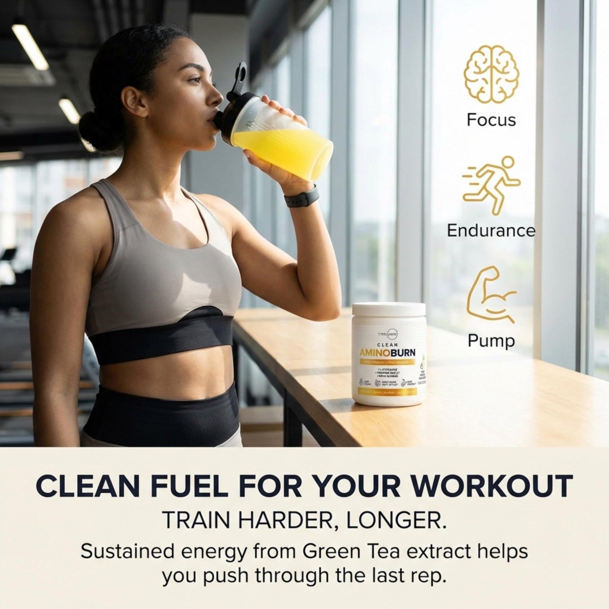 Type Zero Amino Burn Vegan BCAAs + Pre-Workout (Pina Colada Flavored) - Maple Wellness Supplements