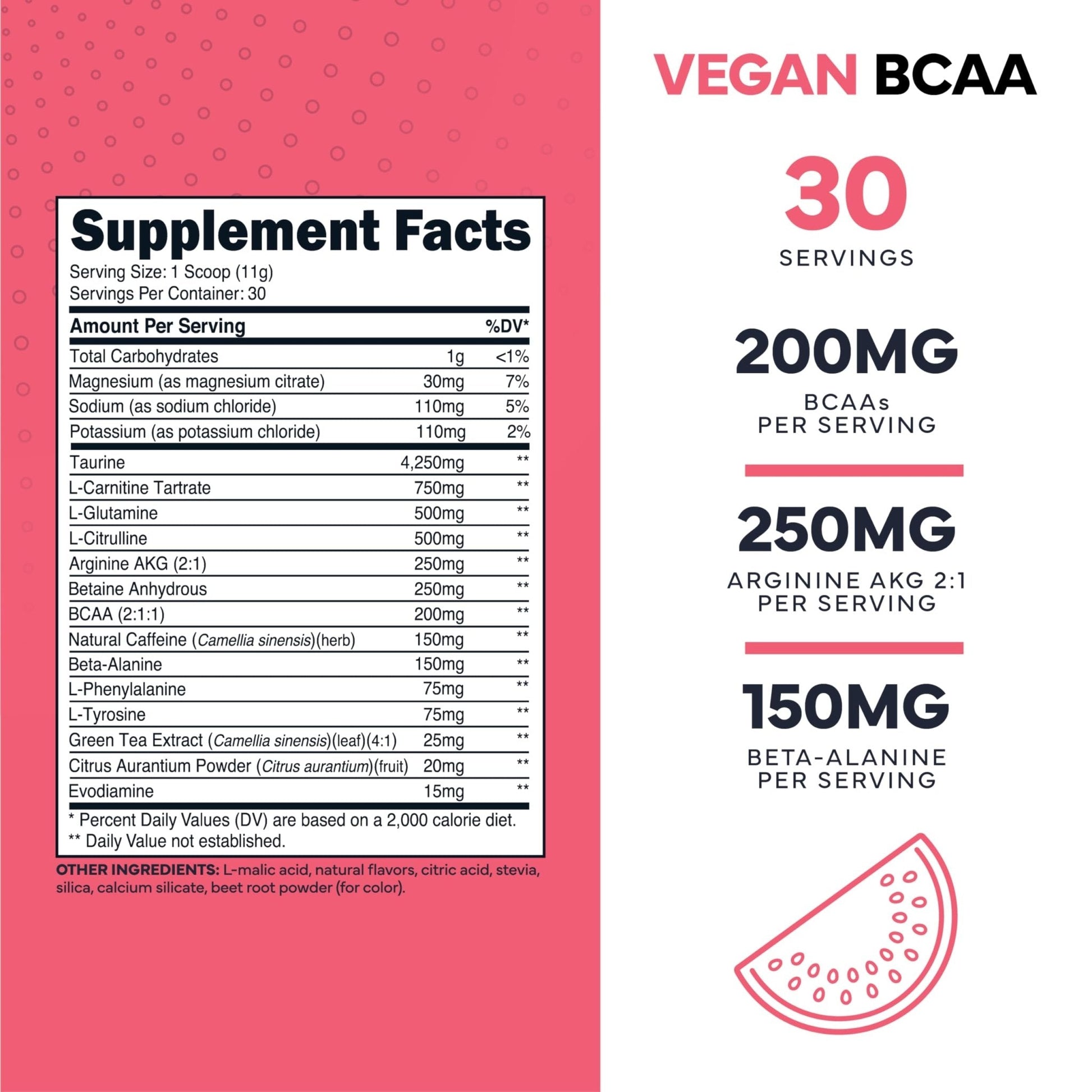 Type Zero AminoBurn (Watermelon Flavored) - Vegan Amino Acids BCAA Drink Sugar-Free Energy Drink Powder & Amino Acids Supplement - Natural Energy - Maple Wellness Supplements