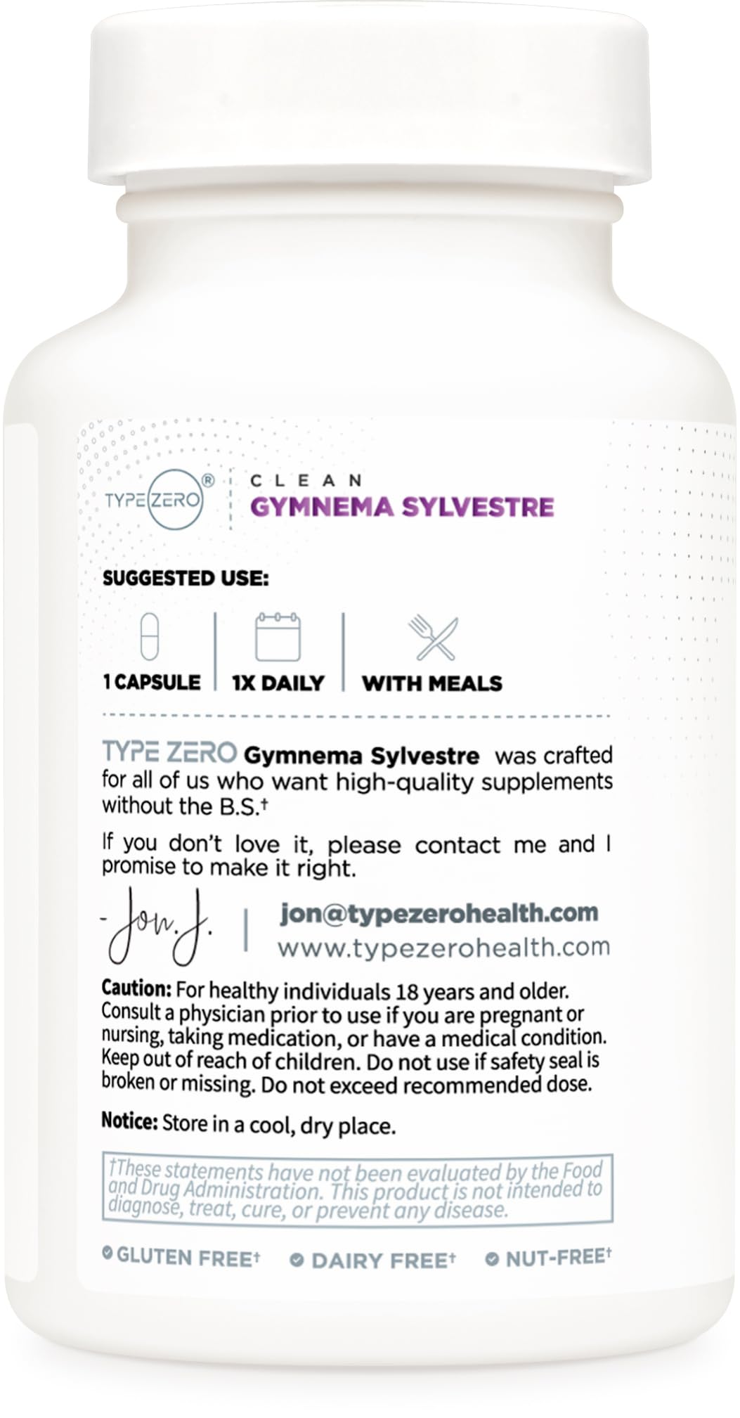 Type Zero Clean Gymnema Sylvestre 3,500mg Equivalent from 175mg of 20:1 Extract Per Serving, 120 Capsules for 120 Servings Per Bottle, Non-GMO. Gluten Free - Maple Wellness Supplements