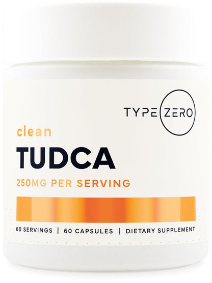 Type Zero Clean TUDCA Capsules 250mg - Pure Tauroursodeoxycholic Acid Supplement - Bile Salt Derivative - 60 Capsules, 60 Servings - Maple Wellness Supplements