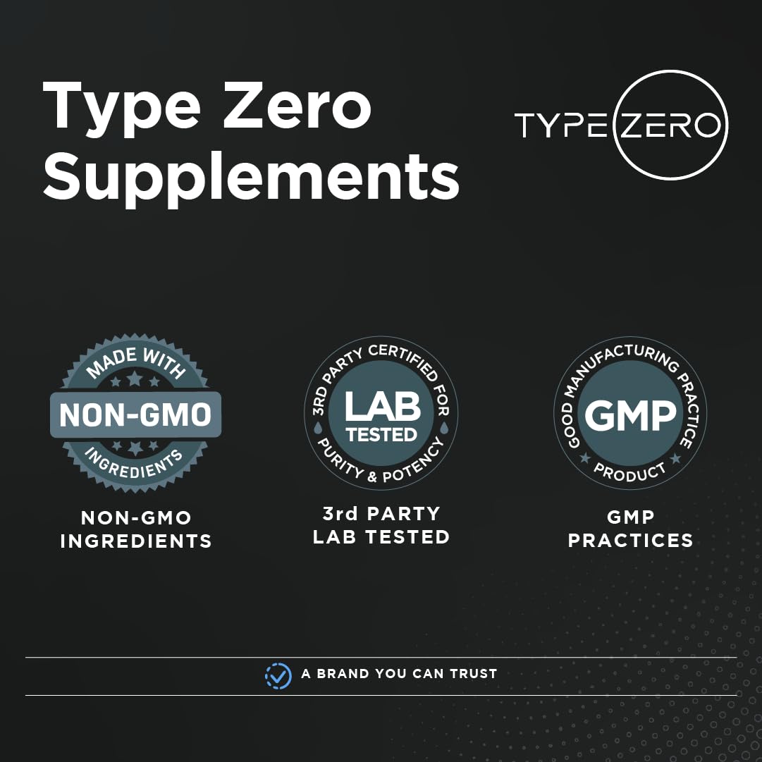 Type Zero Multi Collagen Powder 30 Servings (Unflavored) - Types I, II, III, V, & X Collagen Peptides + Hyaluronic Acid, VIT C, Biotin - Maple Wellness Supplements