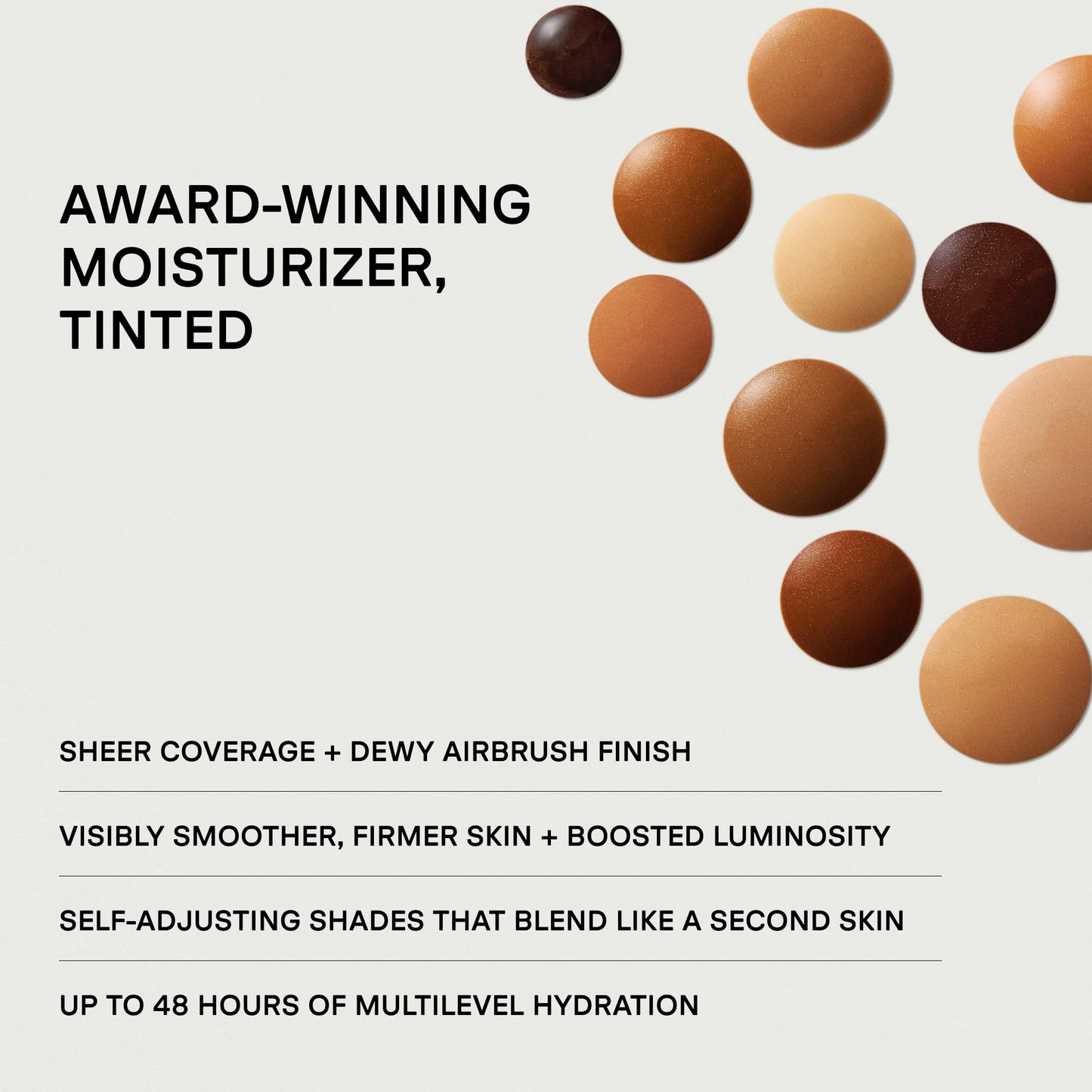 U Beauty The Super Tinted Hydrator Hyaluronic Acid Moisturizing Cream - Mega-Dose Skin Hydrator for Supple, Smooth, and Softer-Looking Skin For Up To 48 Hours - Shade 1-1.0 oz - Maple Wellness Supplements