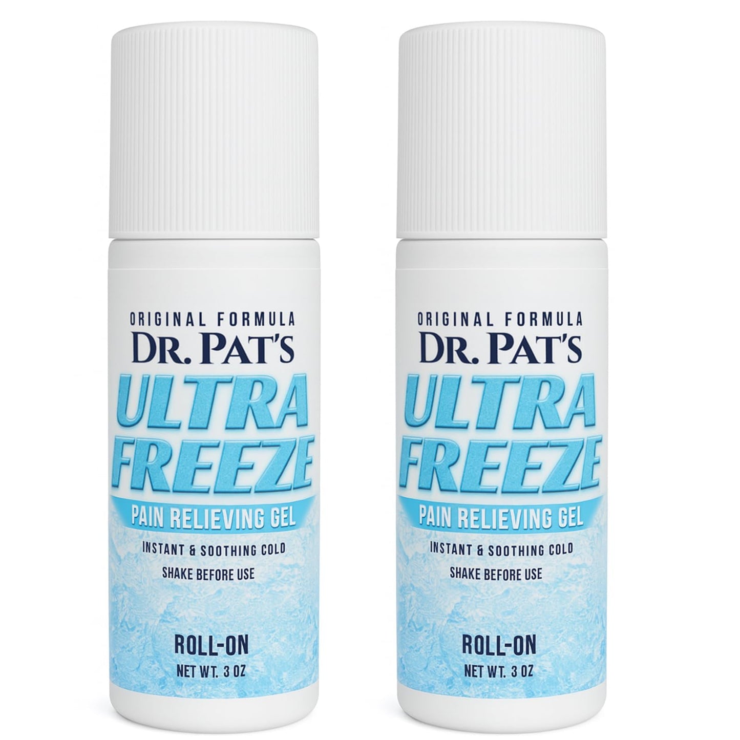 Ultra Freeze Roll-On Pain Relief Gel (3oz) - Joint & Muscle Therapy Rub for Arthritis, Neuropathy, Foot, and Joint - Cooling Topical Anti-Inflammatory (2 Pack) - Maple Wellness Supplements