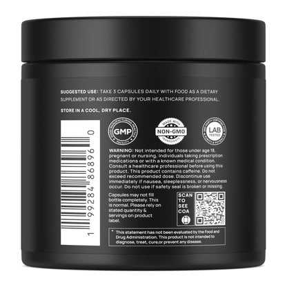 ULTRA MALE® Premium for Men w. 100:1 Shilajit, 40:1 Black Maca, Ashwagandha 25%, Tongkat Ali 10% - Clinical Strength Male Enhancing Supplement for Men Health Libido+ - Maple Wellness Supplements