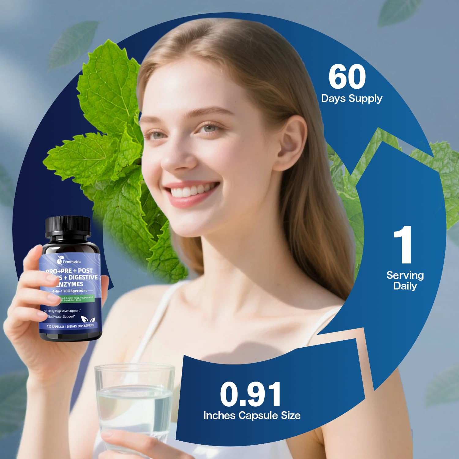 Ultra Probiotics for Women Men 200 Billion CFU - 36 Strains 14 Digestive Enzymes, 4 Anti-Bloat Herbs, 3 Prebiotic Fibers & 4 Postbiotics, Gut, Digestive, Regularity - Maple Wellness Supplements