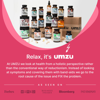 UMZU Daily B, 30 Day Supply – Complete Vitamin B Complex Supplement Blend with B1, B2, B3, B5, B6, B7, B9 & B12 Plus Folic Acid & Biotin – Supports Energy, Focus, Mood, - Maple Wellness Supplements