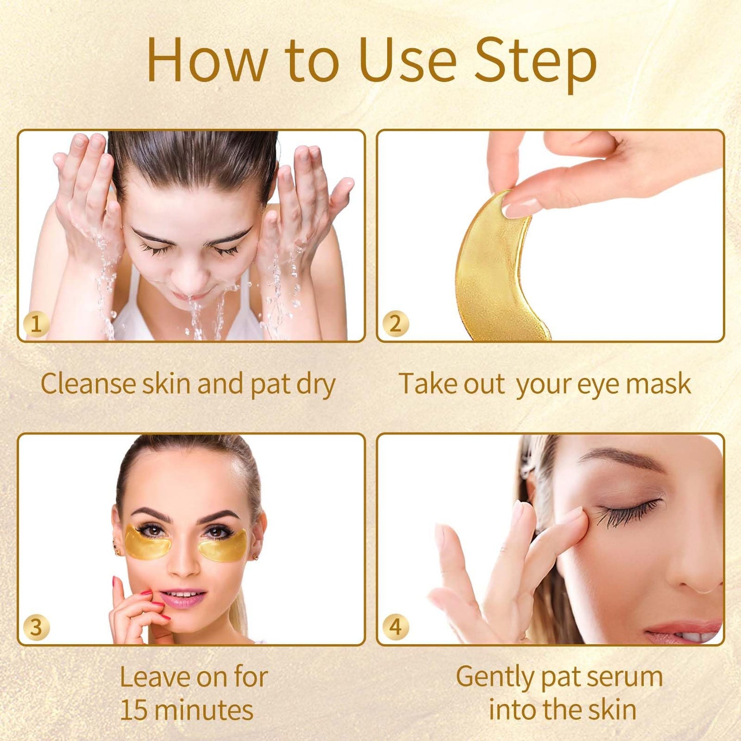 Under Eye Patches, 40 Pairs Eye Mask for Dark Circles, Puffy Eyes, Undereye Bags,Wrinkles - Maple Wellness Supplements