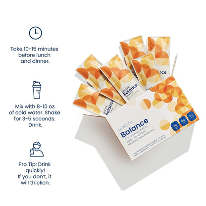 UNICITY BALANCE ORANGE - Stay Full Longer by Slowing Carbohydrate Absorption - Maple Wellness Supplements