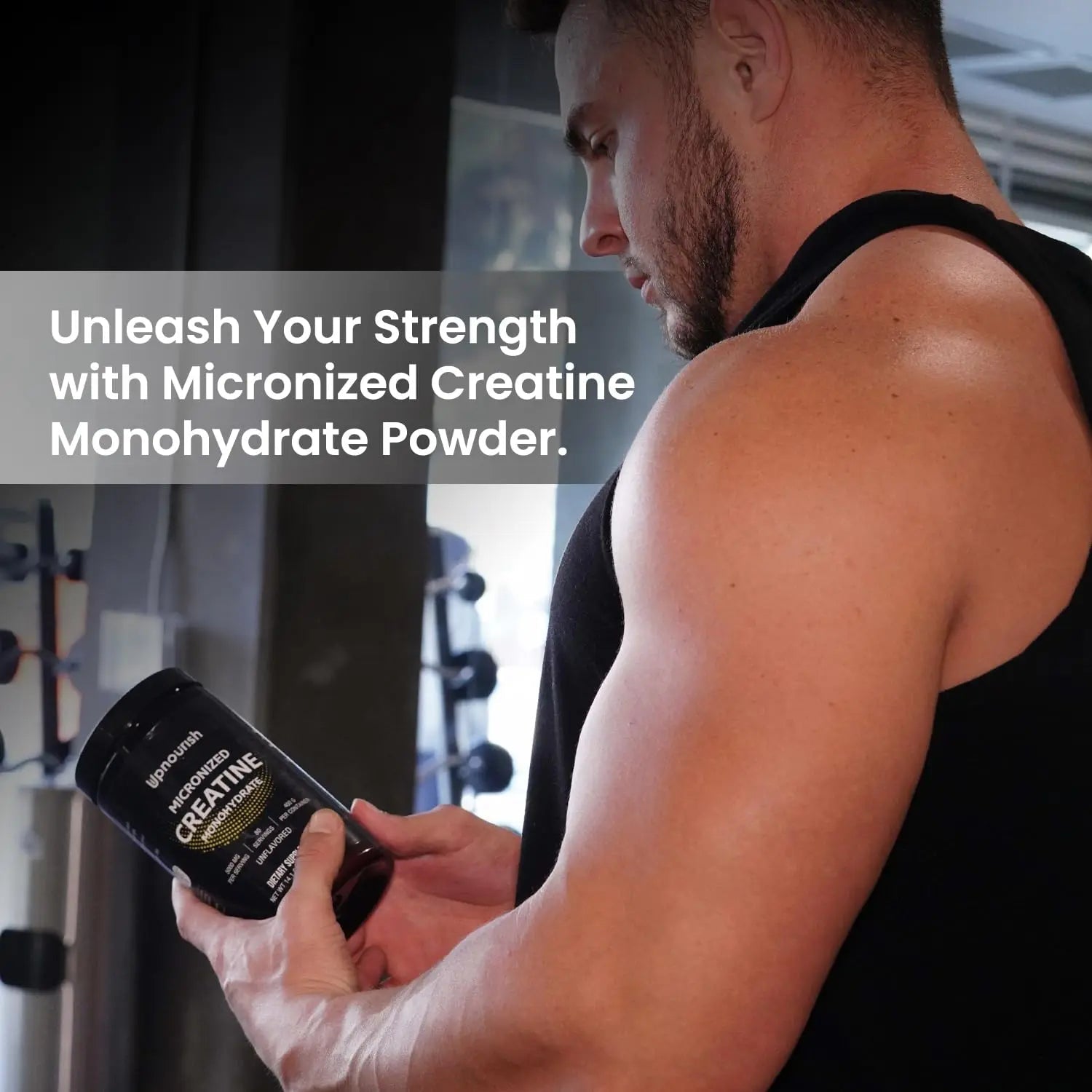 UpNourish Micronized Creatine Monohydrate Powder 400 G - Unflavored Vegan for Pre Workout, Muscle Building Pure Women and Men Instantized Supplement, 80 Servings 14.1096 Ounce - Maple Wellness Supplements