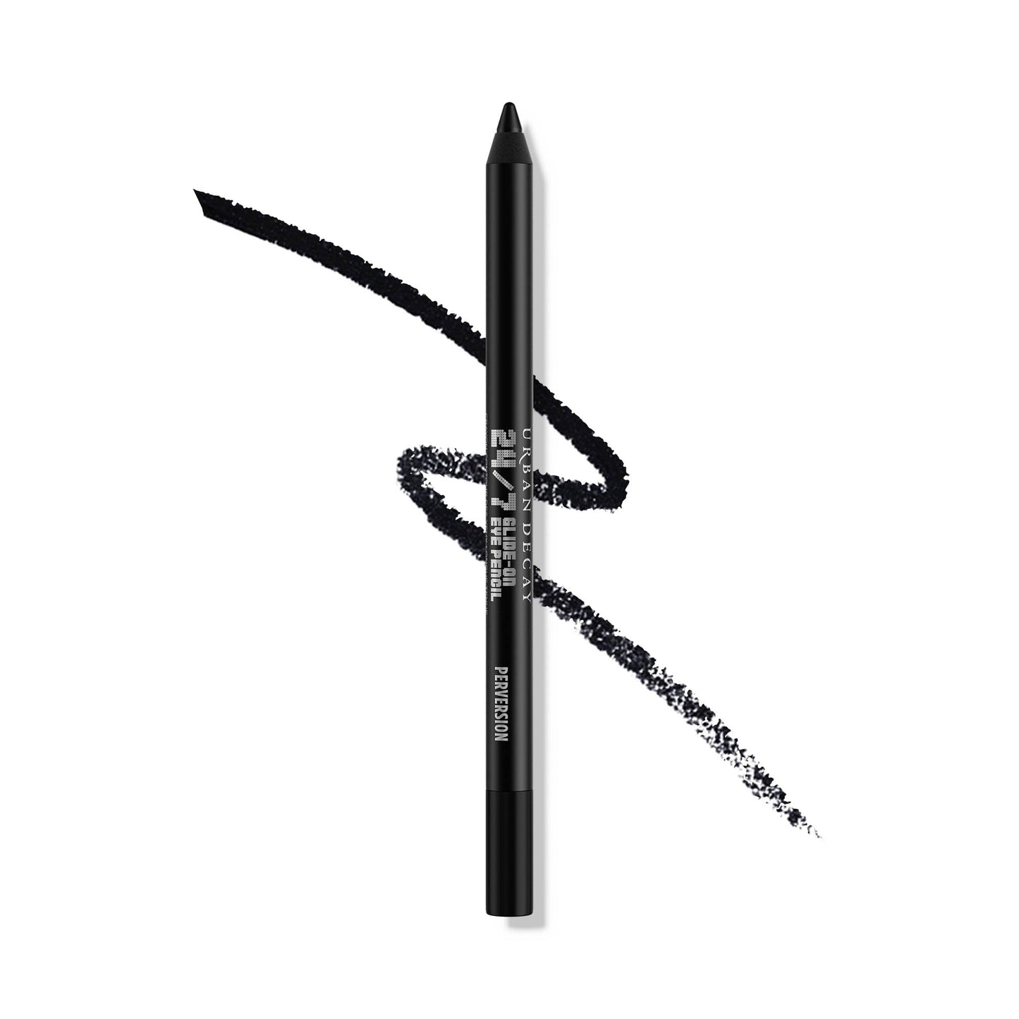 URBAN DECAY 24/7 Glide-On Waterproof Eyeliner Pencil - Smudge-Proof, Long-Lasting, Transfer-Proof, Up to 16HR Wear, Smooth No-Tug Formula, Perversion (Matte Blackest Black) - 0.04 oz - Maple Wellness Supplements