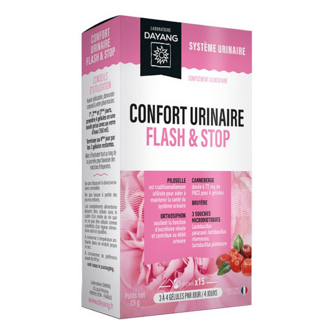 Urinary comfort flash & stop 15 capsules - DAYANG - Maple Wellness Supplements