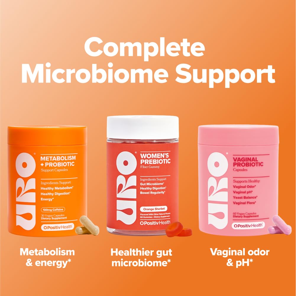 URO Metabolism + Probiotic Support Capsules – Metabolism, Gut Health & Sustained Energy – with Chromium Picolinate, Green Coffee Bean Extract - Maple Wellness Supplements