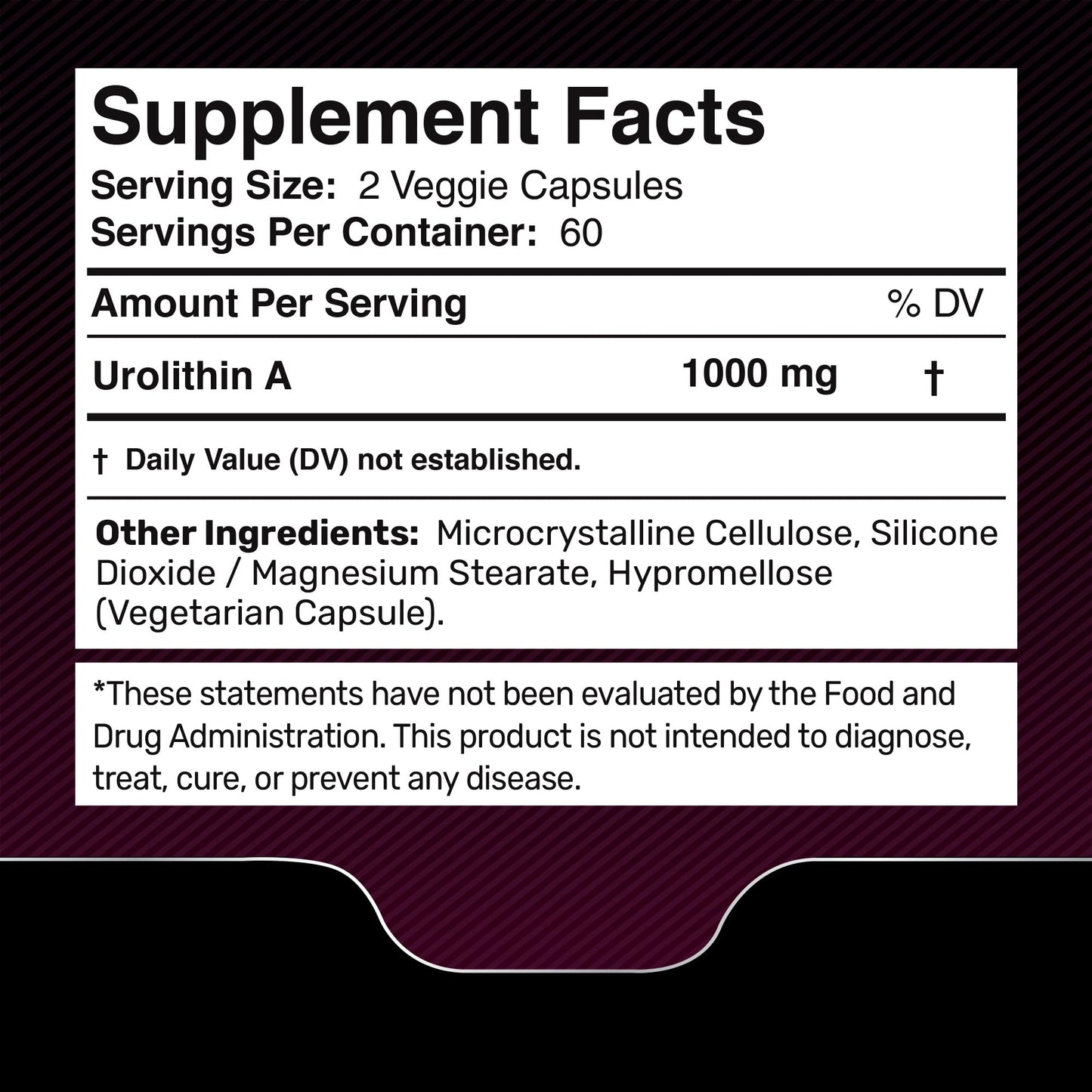 Urolithin A Supplement Capsules 1,000mg (98.9% Pure) – Advanced Urolithin A+ Formula for Cellular Renewal & Mitochondrial Support - Maple Wellness Supplements