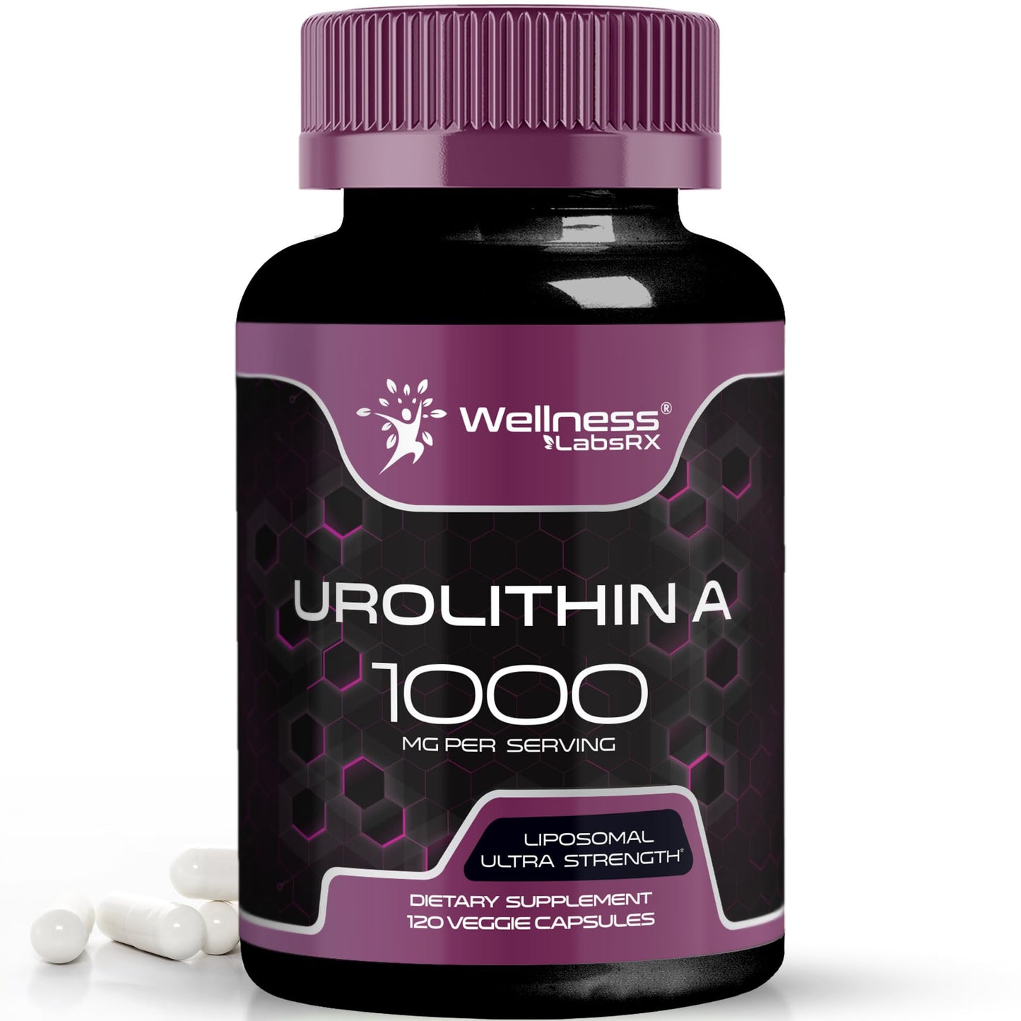 Urolithin A Supplement Capsules 1,000mg (98.9% Pure) – Advanced Urolithin A+ Formula for Cellular Renewal & Mitochondrial Support - Maple Wellness Supplements