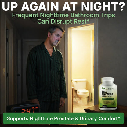 USA Grown Saw Palmetto | 180 Capsules Prostate Health Supplement | Hair Growth for Men & Women | Support to Help Maintain Normal Urination Frequency - Maple Wellness Supplements