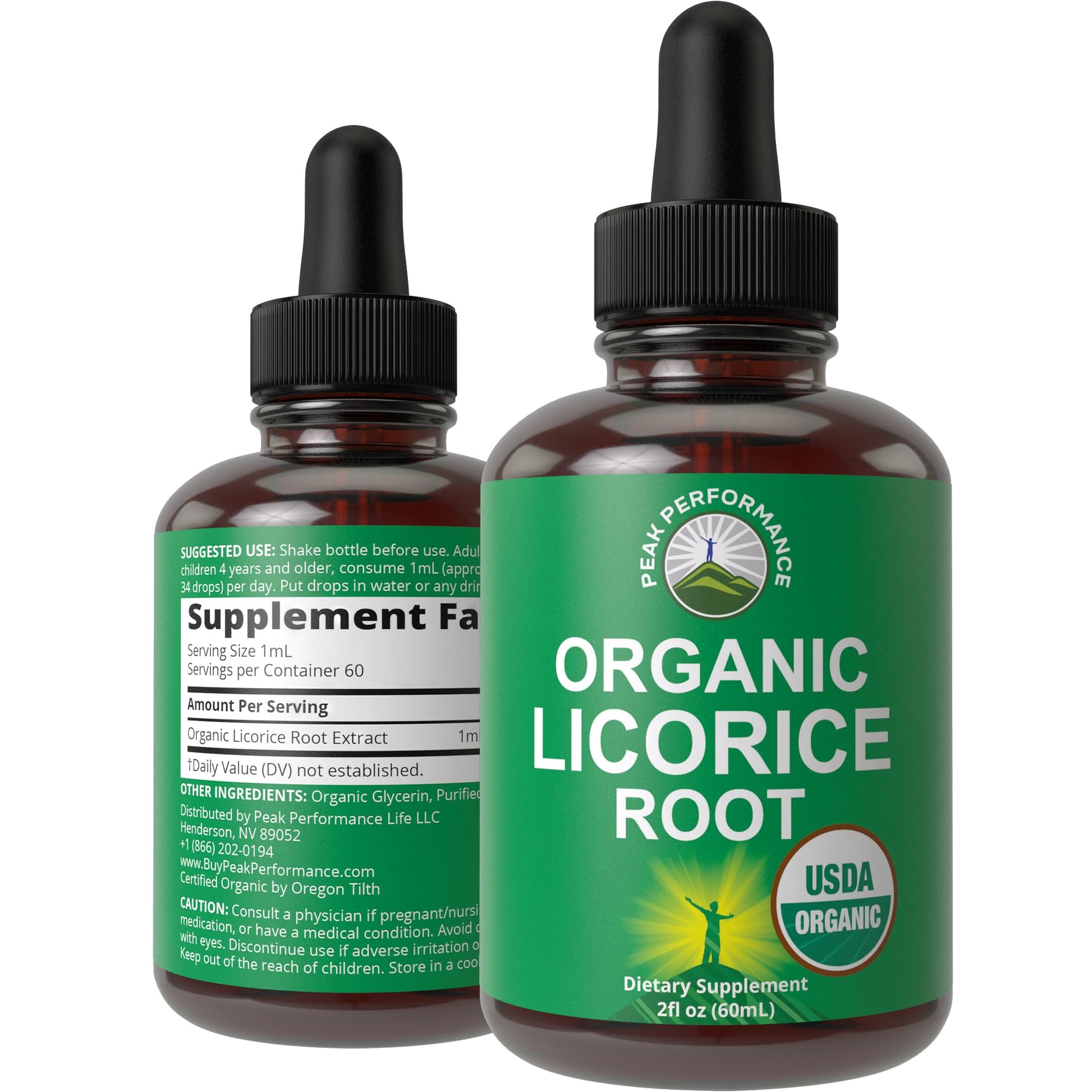 USDA Organic Licorice Root Extract Liquid Drops Supplement. Vegan Tincture for Digestion + Respiratory Health. Extracto de Regaliz Root Oil Herb. Zero Sugar, Gluten Free Supplements for Women and Men - Maple Wellness Supplements