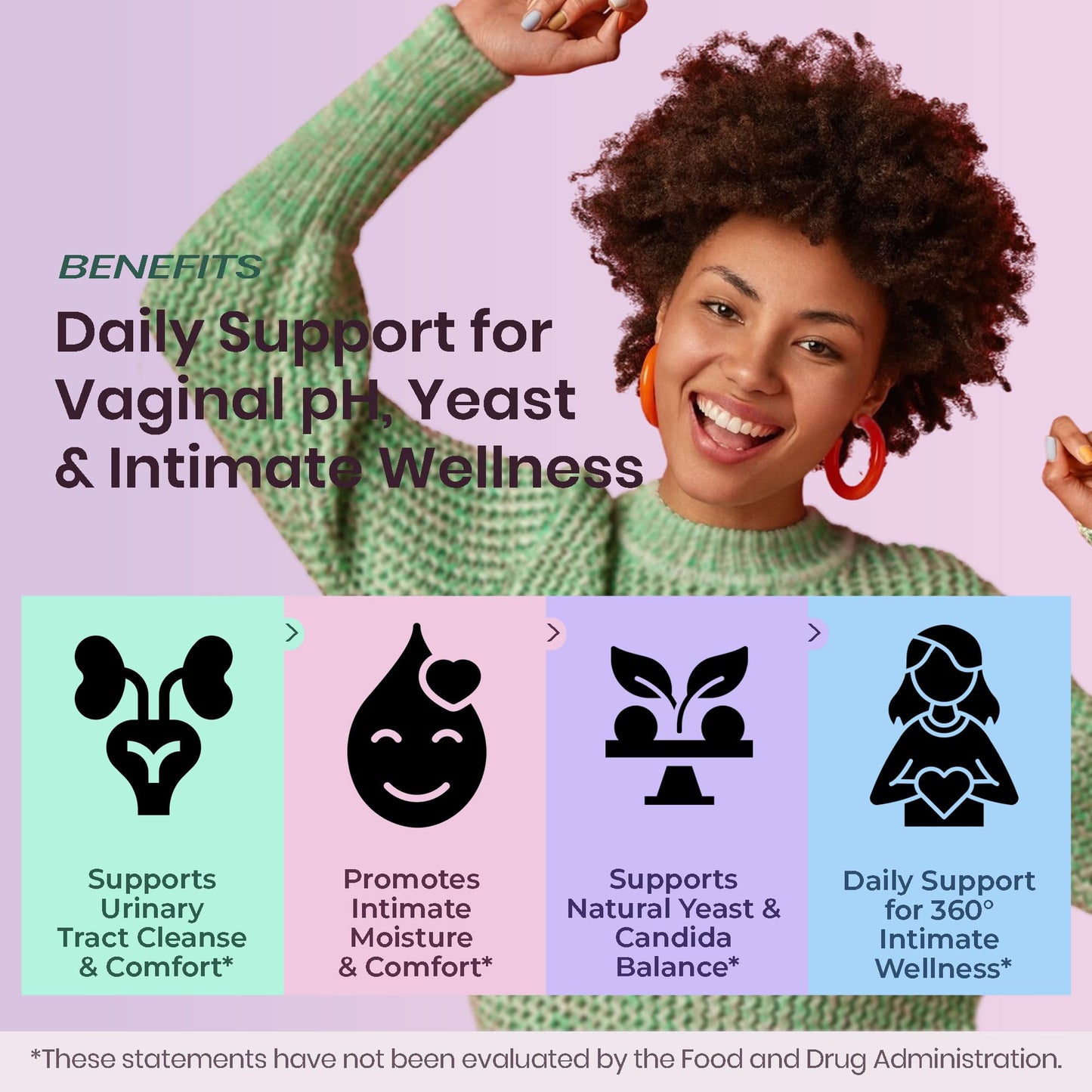 UTI Flora & Odor Pro+ & UTI Yeast & pH Pro+ | Pack of 2 | Vaginal Probiotics for Feminine Hydration & Freshness Support | Third-party Tested, cGMP Facility, Vegan, Non-GMO, Gluten-Free | 60+60 Caps - Maple Wellness Supplements