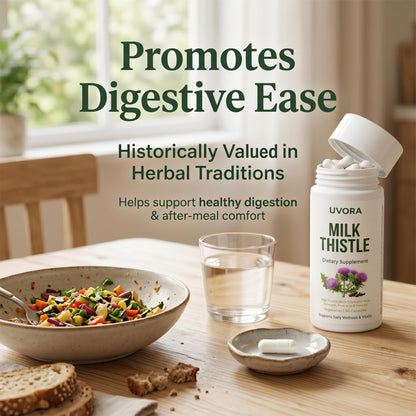 Uvora - Milk Thistle Extract,Uvora Premium Herbal Supplement with Milk Thistle Extract & Antioxidants – Supports Natural ification - Maple Wellness Supplements
