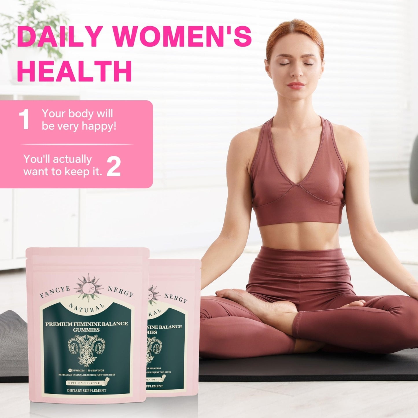 Vaginal Probiotics for Women – Premium Feminine Balance Gummies for Women, Hawaiian Pineapple Flavor, Support Healthy Odor and Vaginal Flora, pH Balance - Maple Wellness Supplements