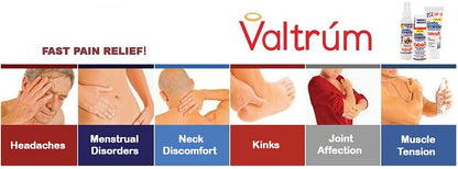 Valtrum Fast and Effective Relief. The only Natural Components Gel for External use with Powerful Action, Whose Effects are perceived Within 40 Seconds of Being Used. - Maple Wellness Supplements