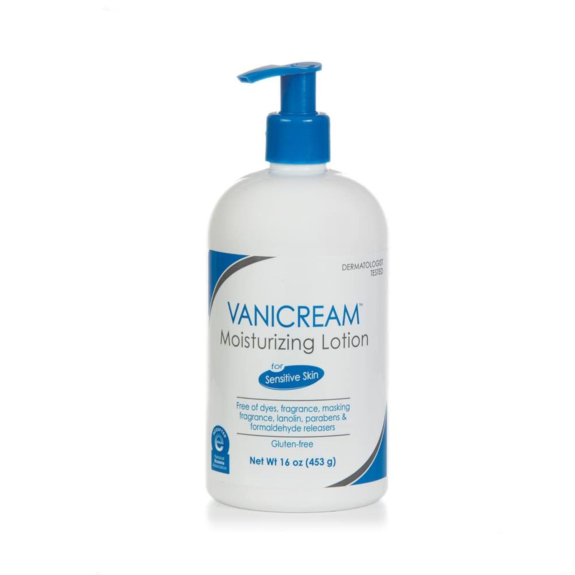 Vanicream Moisturizing Lotion with Pump | Fragrance and Gluten Free | For Sensitive Skin | 16 Ounce (Pack of 1) - Maple Wellness Supplements