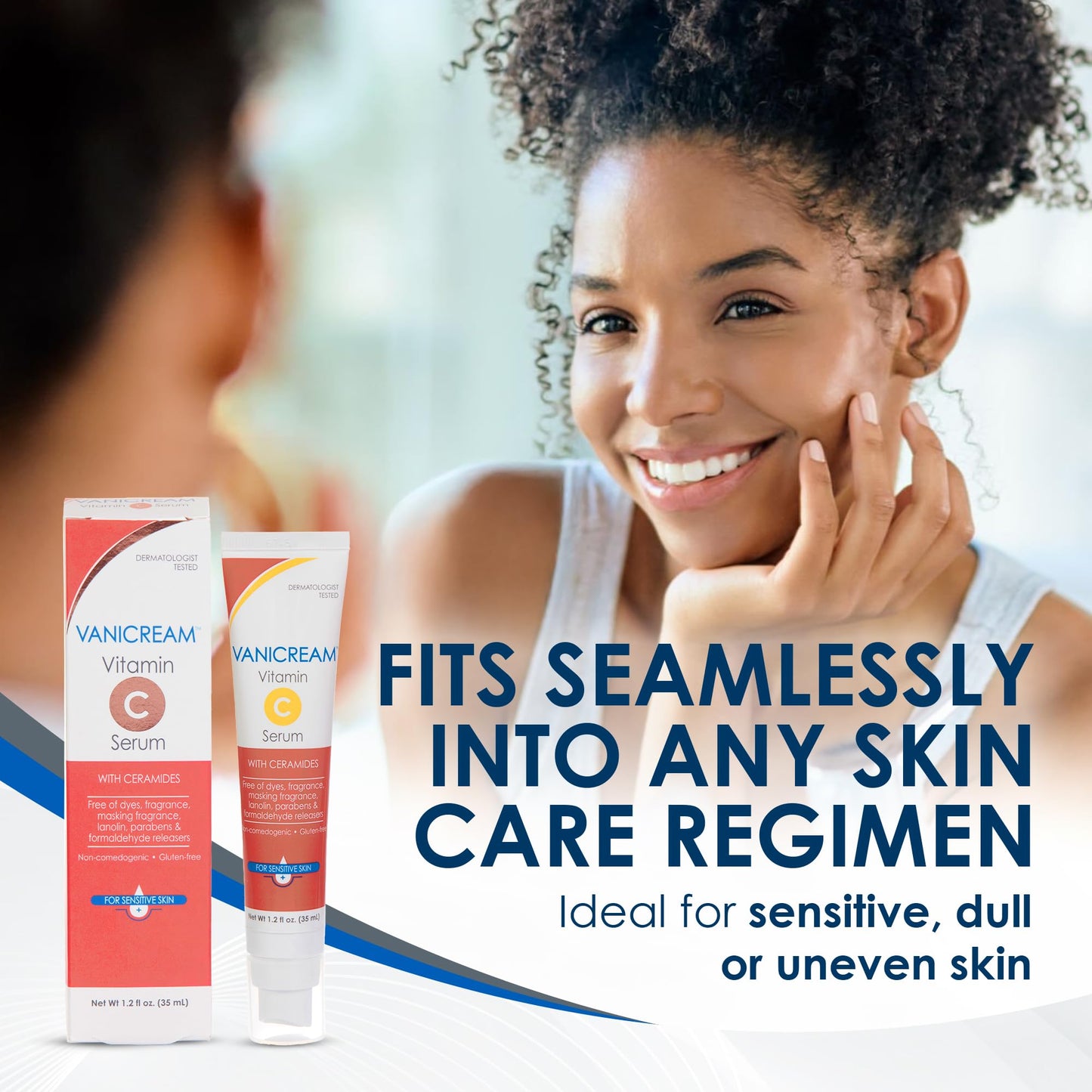Vanicream Vitamin C Serum, 1.2 Fl Oz, Formulated without Common Irritants for Sensitive Skin, Milky and Lightweight Brightening Serum, - Maple Wellness Supplements