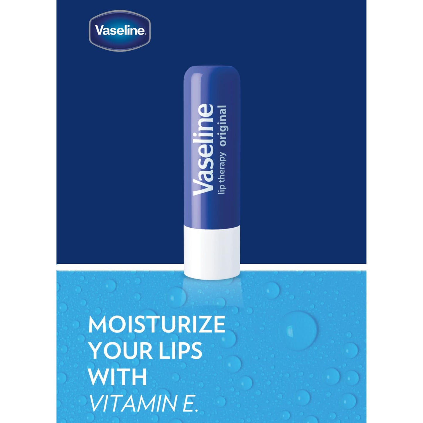 Vaseline Lip Therapy Care Original, Fast-Acting Nourishment, Ideal for Chapped, Dry, Cracked, or Damaged Lips - Maple Wellness Supplements