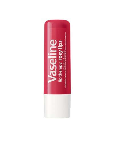 Vaseline Lip Therapy Care Rosy, Fast-Acting Nourishment, Ideal for Chapped, Dry, Cracked, or Damaged Lips, Lip Balm, 4-Pack, 0.16 Oz Each - Maple Wellness Supplements