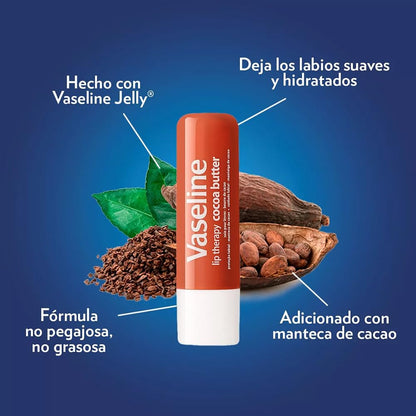Vaseline Lip Therapy Cocoa Butter Twin Pack - Maple Wellness Supplements