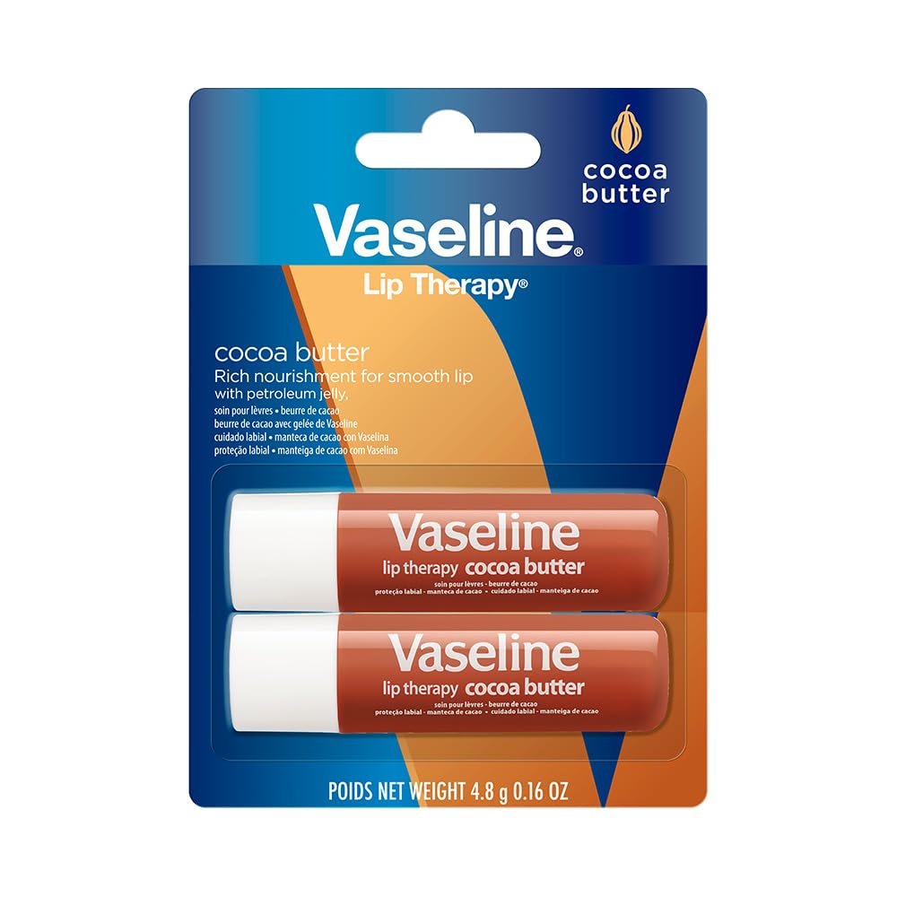 Vaseline Lip Therapy Cocoa Butter Twin Pack - Maple Wellness Supplements