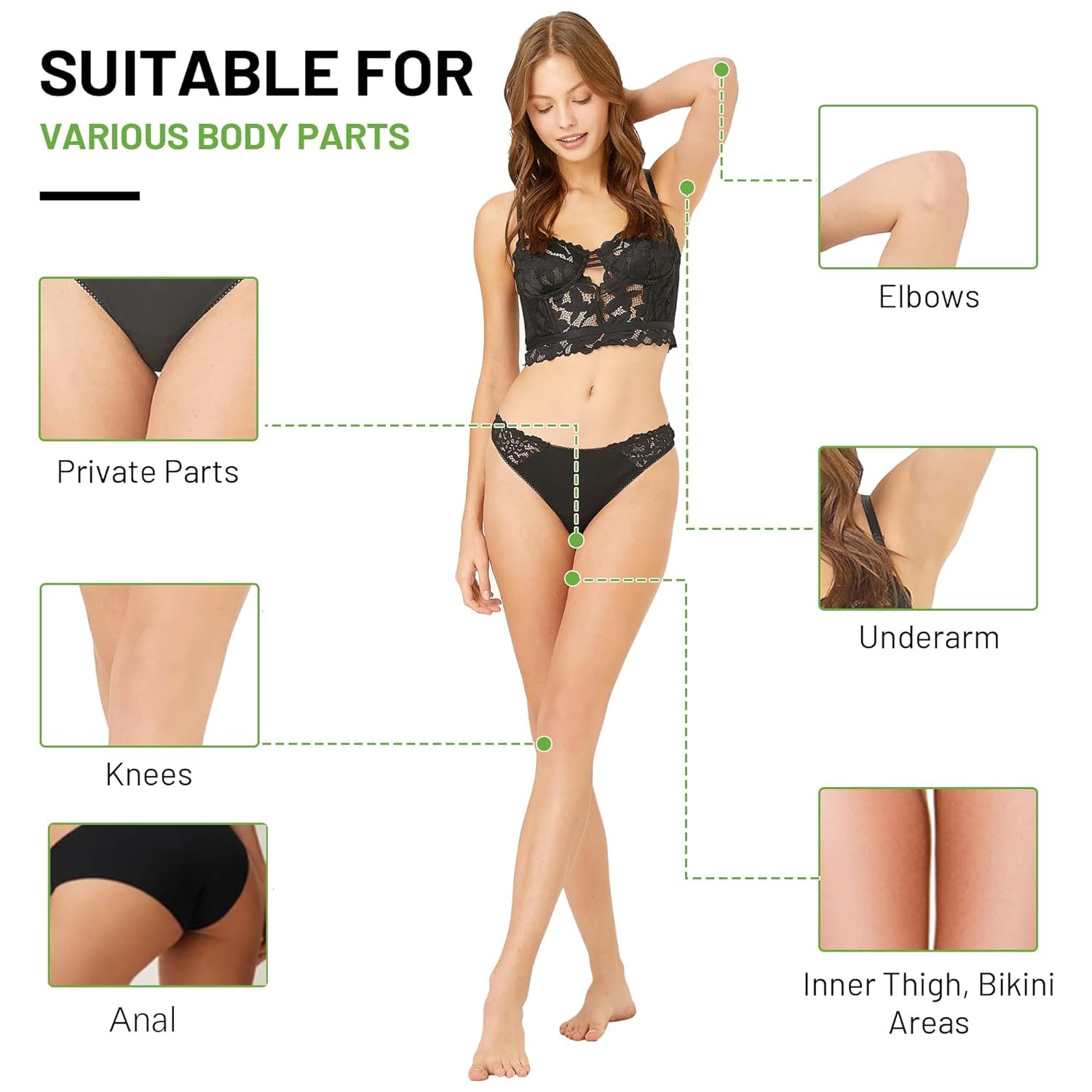 Vcetree Skin Bleaching Cream Skin Lightening for Body Intimate Areas, Private Parts, Underarm, Knees, Elbows, Inner Thigh, Bikini Area - Maple Wellness Supplements