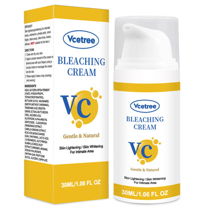 Vcetree Skin Bleaching Cream Skin Lightening for Body Intimate Areas, Private Parts, Underarm, Knees, Elbows, Inner Thigh, Bikini Area - Maple Wellness Supplements