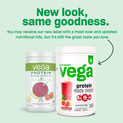 Vega Protein Made Simple, Caramel Toffee - Stevia Free Vegan Protein Powder, Plant Based - Maple Wellness Supplements