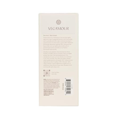 VEGAMOUR GRO+ Advanced Dermaroller | 1,200 Microneedle 0.25mm Scalp Tool | Gently Exfoliates the Scalp | Wide Head for Maximum Coverage - Maple Wellness Supplements