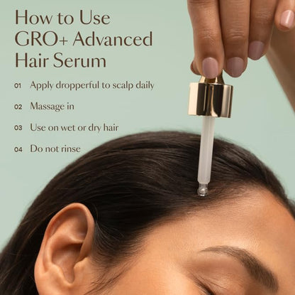 VEGAMOUR GRO+ Advanced Hair Serum for Improving Hair Density, Tonic Reduces Shedding and Promotes a Healthy Scalp, 3 pack - Maple Wellness Supplements