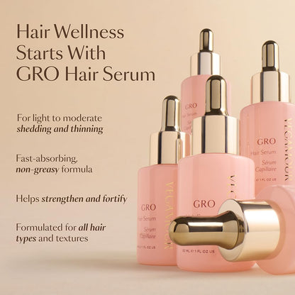 VEGAMOUR GRO Better Duo Includes GRO Hair Serum & GRO Revitalizing Scalp Massager for Thinning Hair - Maple Wellness Supplements