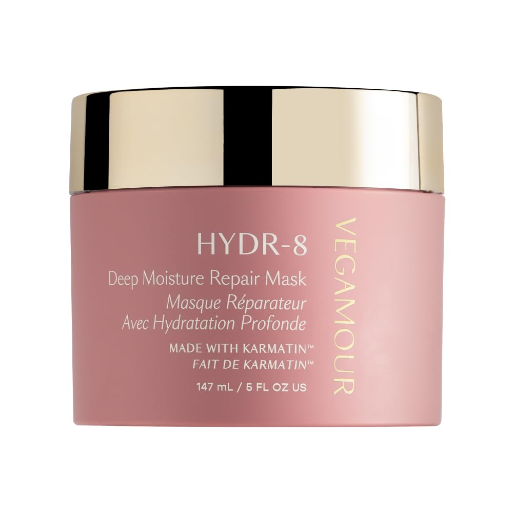 VEGAMOUR HYDR-8 Deep Moisture Repair Mask, Deep Conditioner Hair Mask Formulated Without Sulfates for Dry, Damaged, Frizzy Hair, Floral & Vanilla Scent, 5 fl. oz. - Maple Wellness Supplements