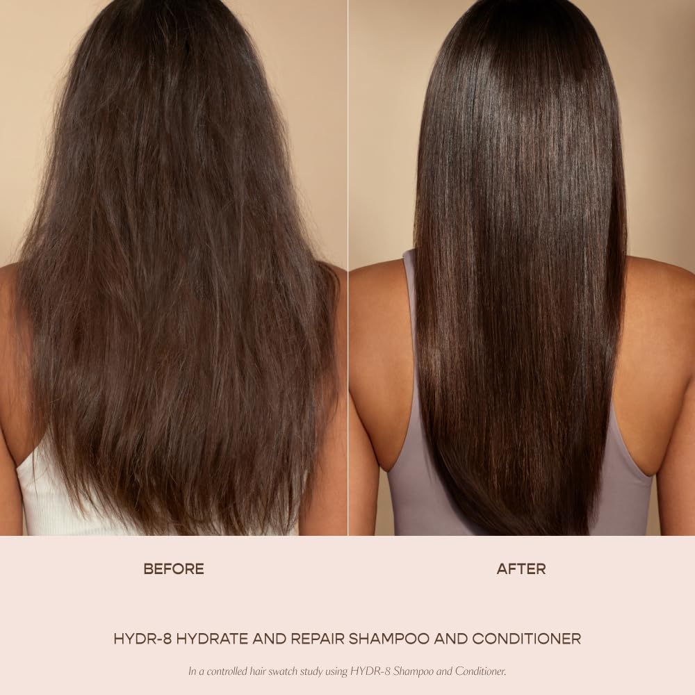 VEGAMOUR HYDR-8 Hydrate and Repair Shampoo | Cleanses and Hydrates Dry, Damaged Hair with Amino Acids and Karmatin™| Clean, Vegan, Cruelty-Free, Clinically Proven and Color Safe (8 Fl Oz) - Maple Wellness Supplements