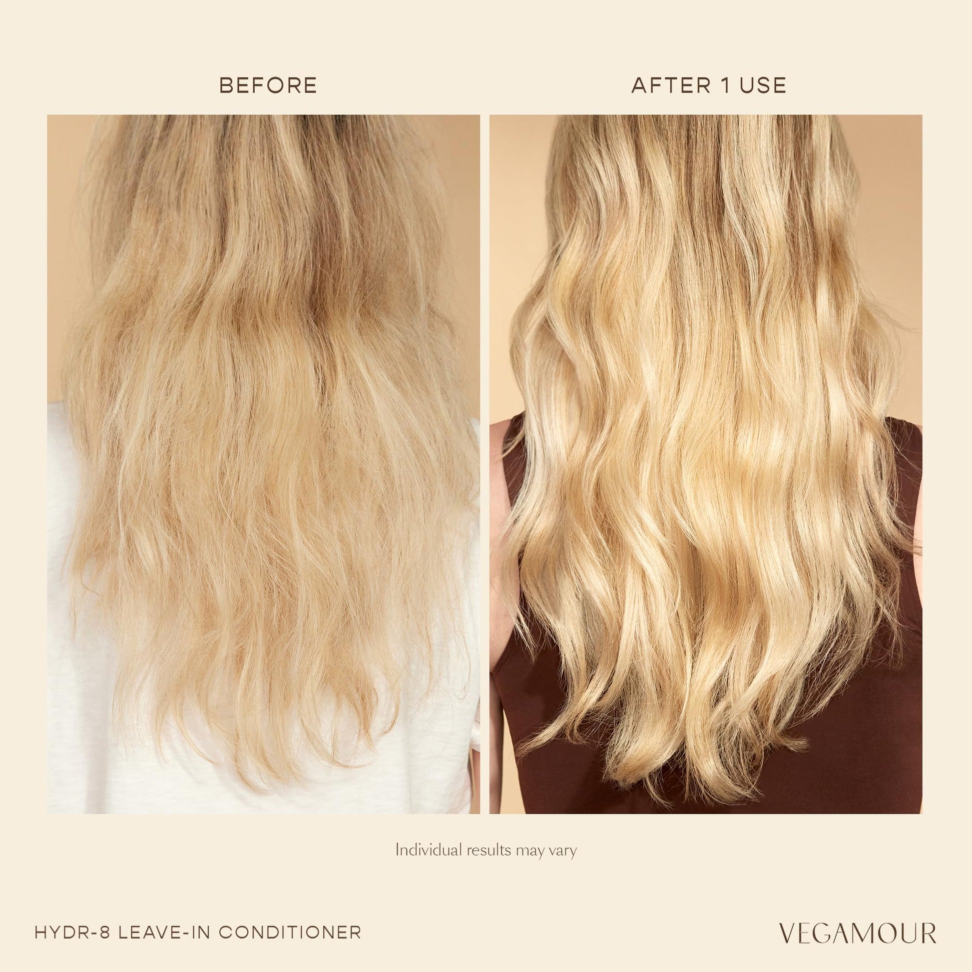 VEGAMOUR HYDR-8 Leave-In Conditioner, for Deep Hydration & Heat Protection, with Vegan Keratin, for Soft, Silky, Frizz Free Hair, 5 fl oz - Maple Wellness Supplements