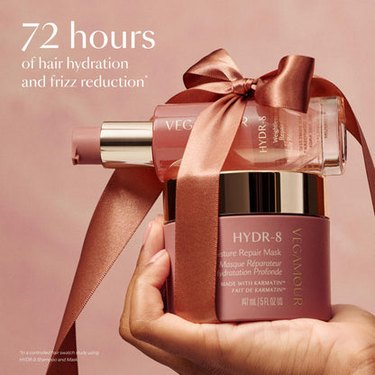 VEGAMOUR HYDR-8 Restorative Ritual Kit - Deep Hydrating Hair Mask, Repair Oil, and Leave In Conditioner Gift Set - $130 Value - Maple Wellness Supplements