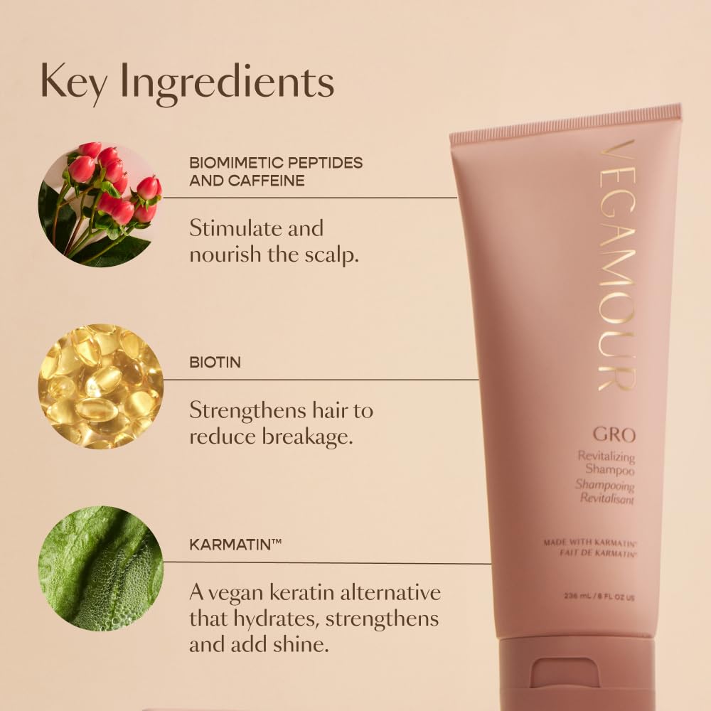 Vegamour The Everyday Kit Includes GRO Revitalizing Shampoo & Conditioner and GRO Dry Shampoo for Thinning Hair - Maple Wellness Supplements