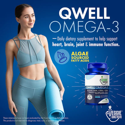 Vegan Omega 3 Supplement – Algae Omega 3 with DHA EPA DPA – Vegan Capsules from Algal – Fish Oil Alternative – Plant-Based Algae Oil Formula – Non-GMO - Maple Wellness Supplements