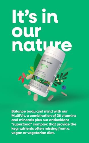 Vegetology MultiVit Vegan Multivitamins w/26 Vitamin & Mineral Supplements - Maple Wellness Supplements