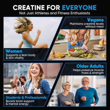 Venture Pal 100% Pure Micronized Creatine Monohydrate Powder, Unflavored Creatine for Women & Men, Vegan, Keto, Gluten Free, 5 g (5000mg) per Serving - Maple Wellness Supplements