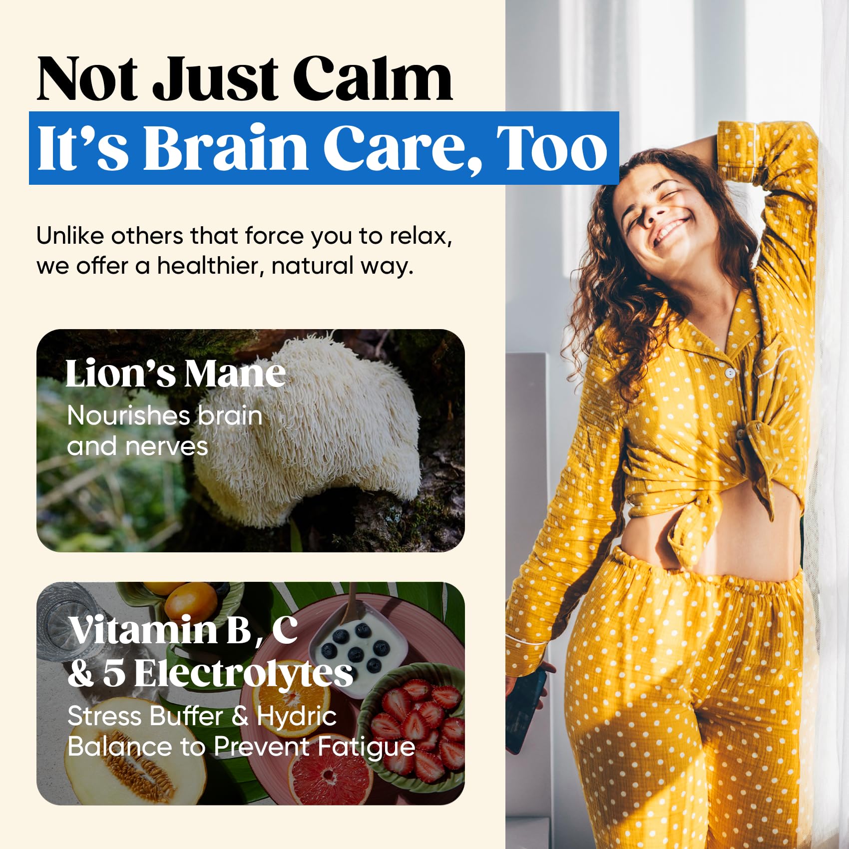 Venture Pal Calm Drink Mix, 12-in-1 Cortisol Reducer and Sleep Aid with Magnesium Glycinate, Ashwagandha, L-Theanine,Vitamin D, Calm Magnesium Powder - Maple Wellness Supplements