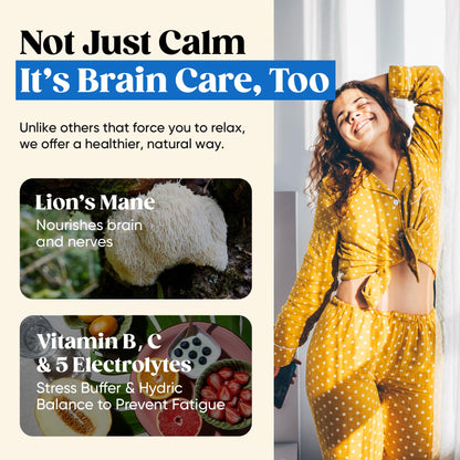 Venture Pal Calm Drink Mix, 12-in-1 Cortisol Reducer and Sleep Aid with Magnesium Glycinate, Ashwagandha, L-Theanine,Vitamin D, Calm Magnesium Powder - Maple Wellness Supplements