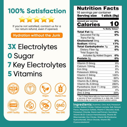 Venture Pal Sugar Free Electrolyte Powder Packets - Liquid Daily IV Drink Mix for Rapid Hydration & Party Recovery | 5 Vitamins & 7 Electrolytes| Keto Friendly - Maple Wellness Supplements