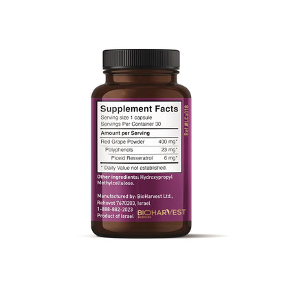 VINIA Piceid Resveratrol Supplement Capsules. Increases Blood Flow and Nitric Oxide. Blood Pressure and Heart Health Support - Maple Wellness Supplements